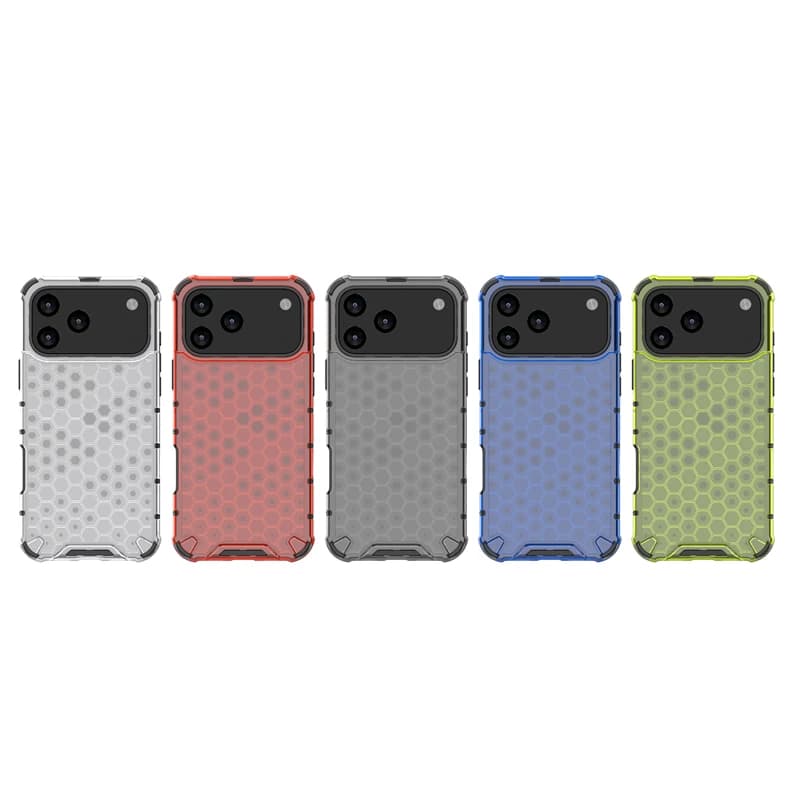 Shockproof Honeycomb Armor Transparent Case